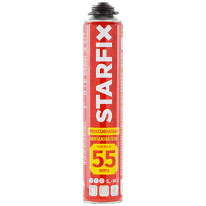 Пена монтажная профессиональная всесезонная, STARFIX Gunfoam (750мл)