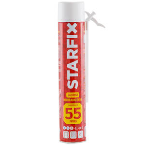 Пена монтажная бытовая всесезонная, STARFIX Foam 55 (750мл)