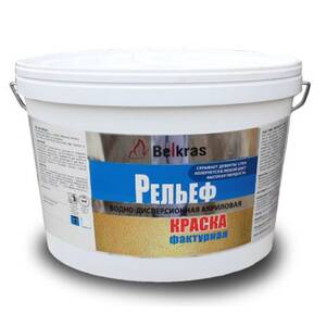Краска акриловая фактурная ВД белая 
